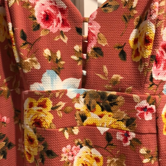 New Love J Pink Floral Dress Size 1X - Picture 2 of 6